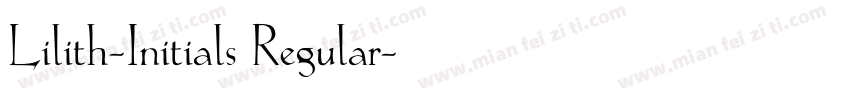 Lilith-Initials Regular字体转换